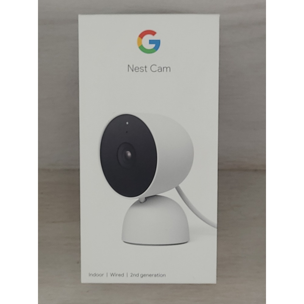 Google Nest Cam Indoor Wired 2nd Generation Snow White 1080p HD GA01998-US